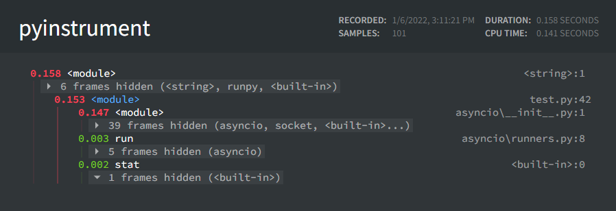 pyinstrument html output