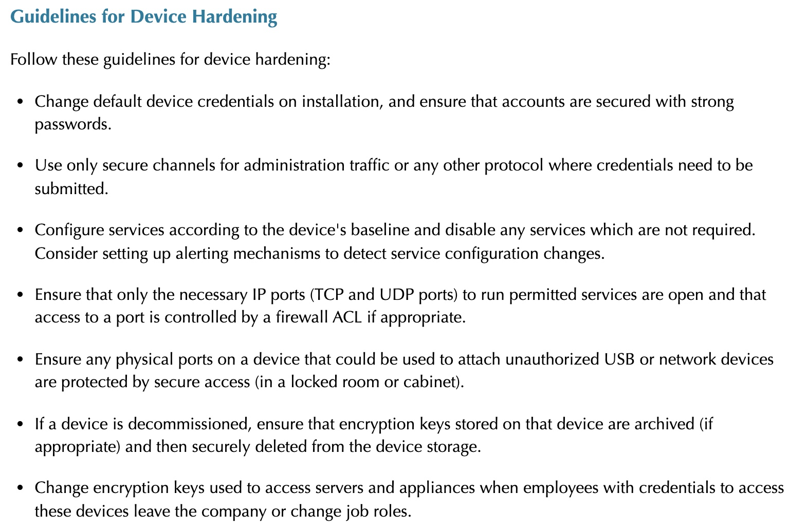 device hardening