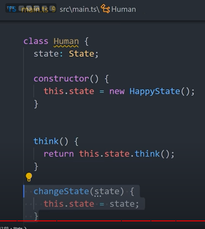 when state changes. object will behave in a completely different way